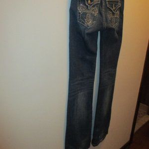 MissMe JP5046-2 Boot Cut Jeans/Rhinestone Designer/29